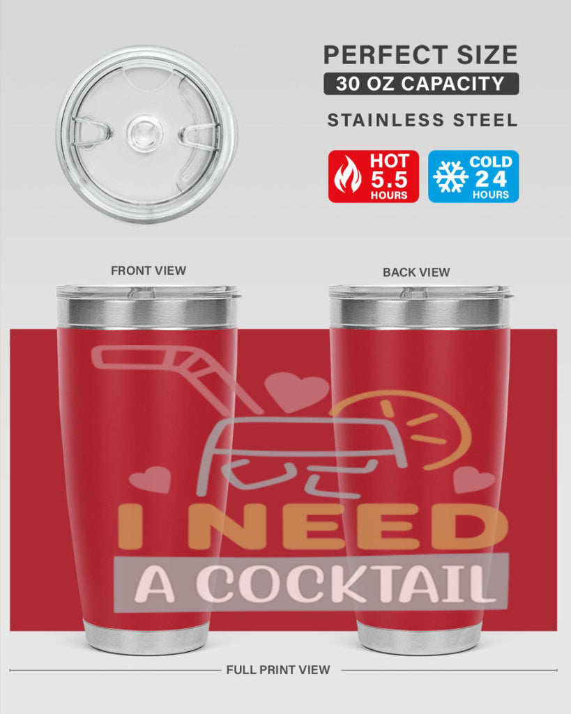 I Need A Cocktail 107#- fashion- Cotton Tank