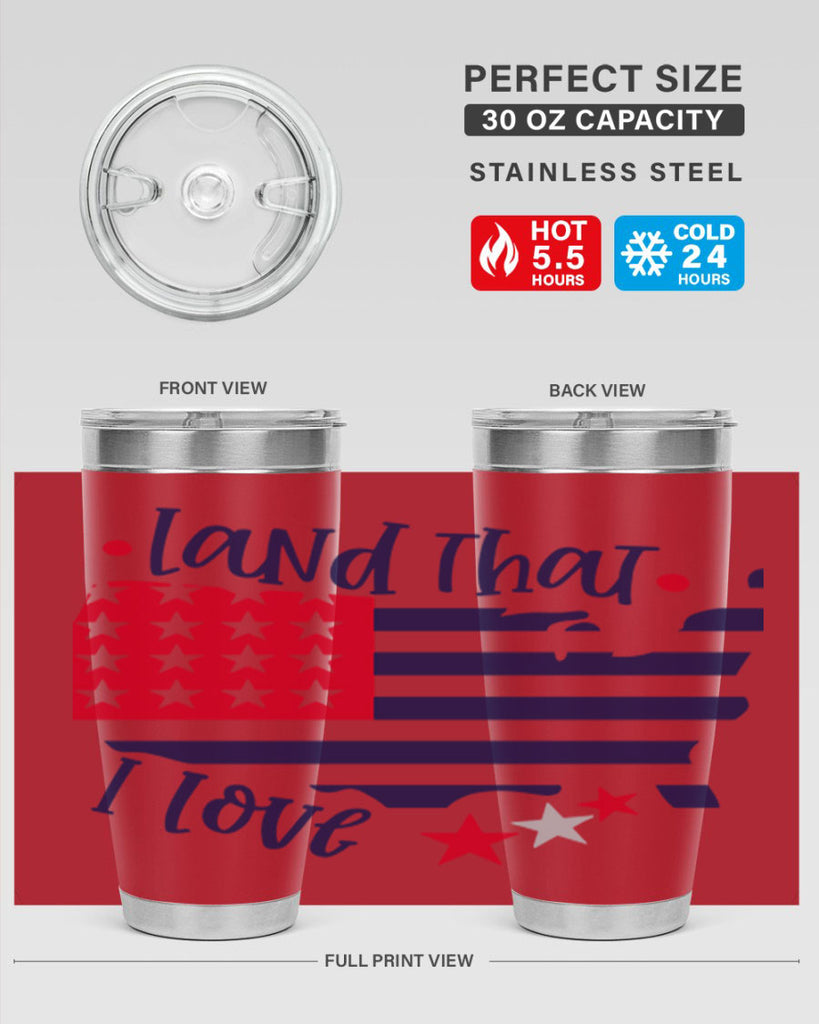 Land That I Love Style 158#- Fourt Of July- Tumbler