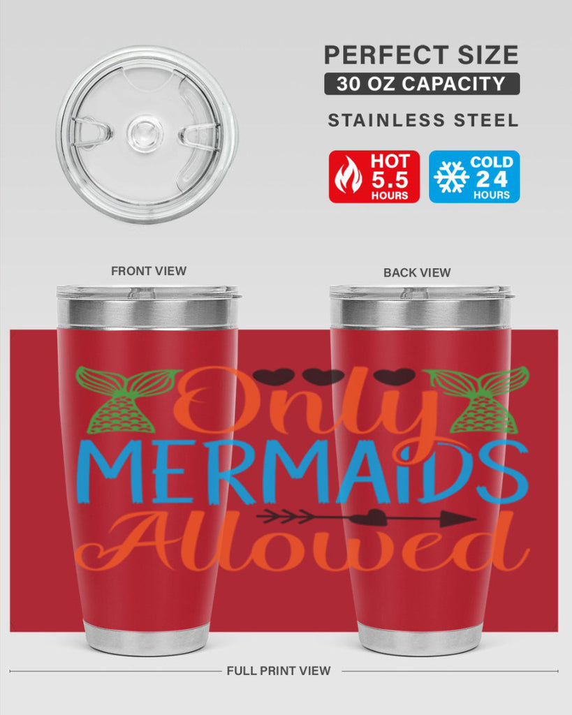 Only Mermaids Allowed 531#- mermaid- Tumbler