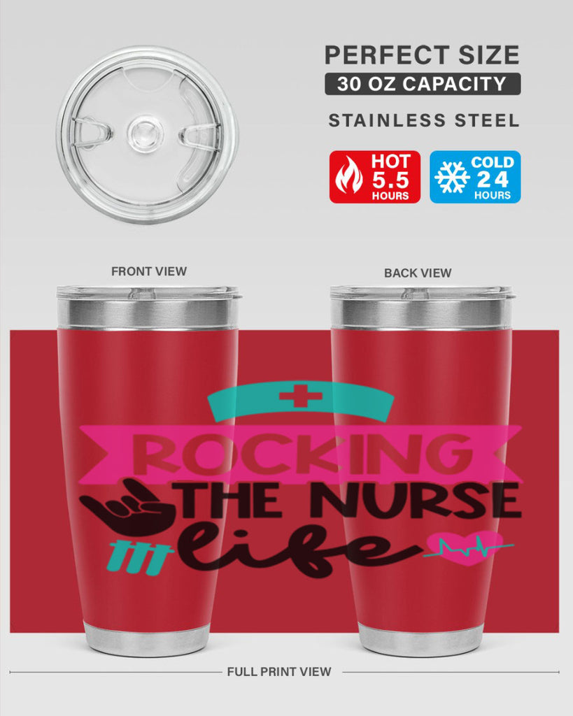 Rocking The Nurse Life Style Style 54#- nurse- tumbler