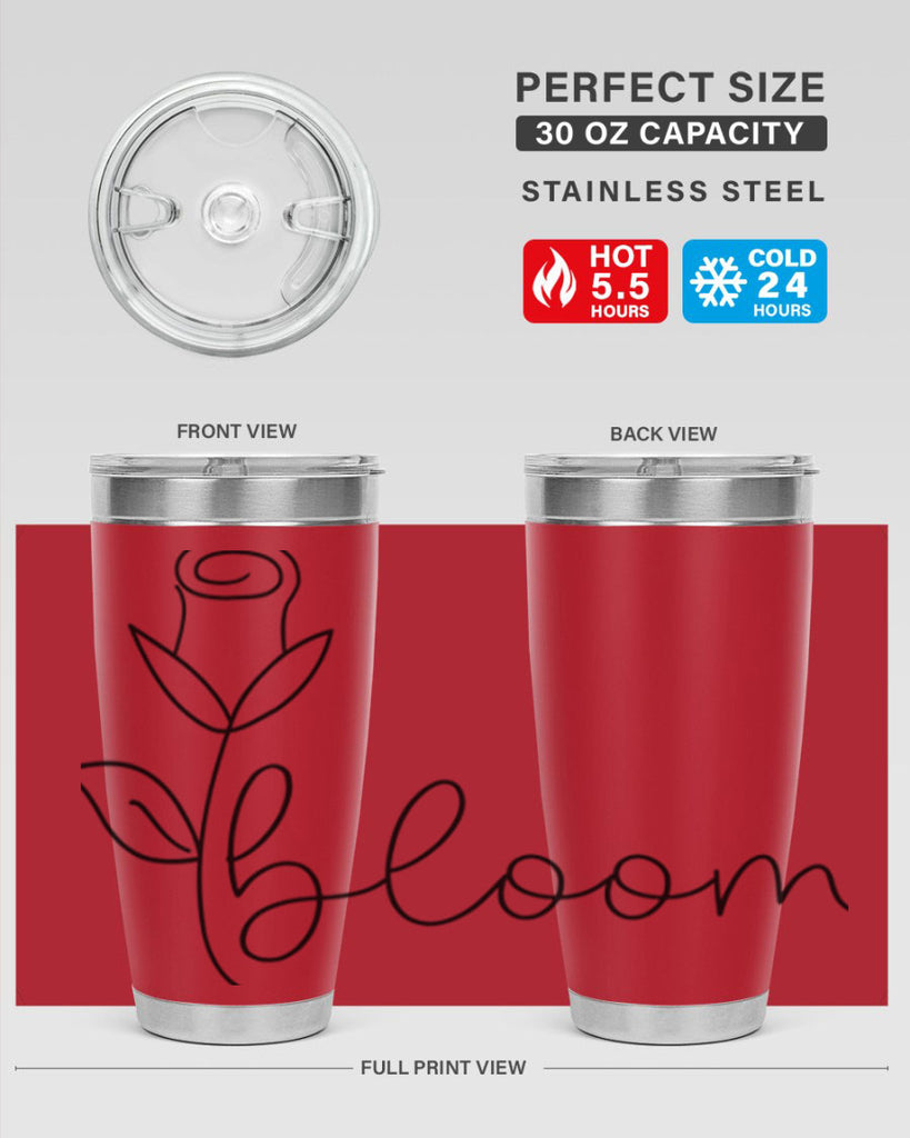 Rosebud line bloom400#- spring- Tumbler