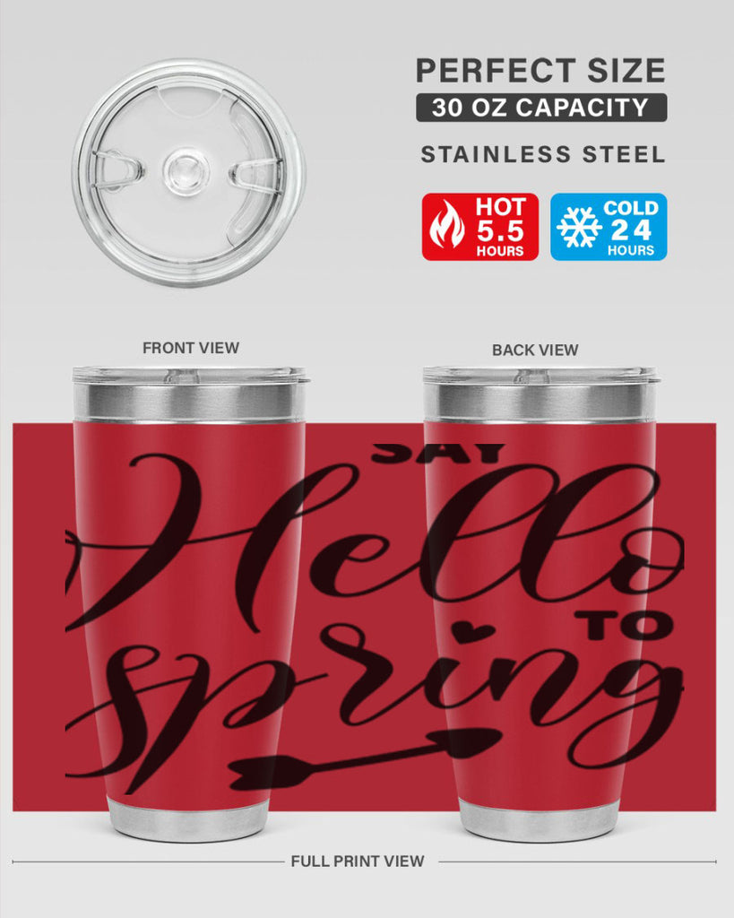 Say Hello to Spring402#- spring- Tumbler