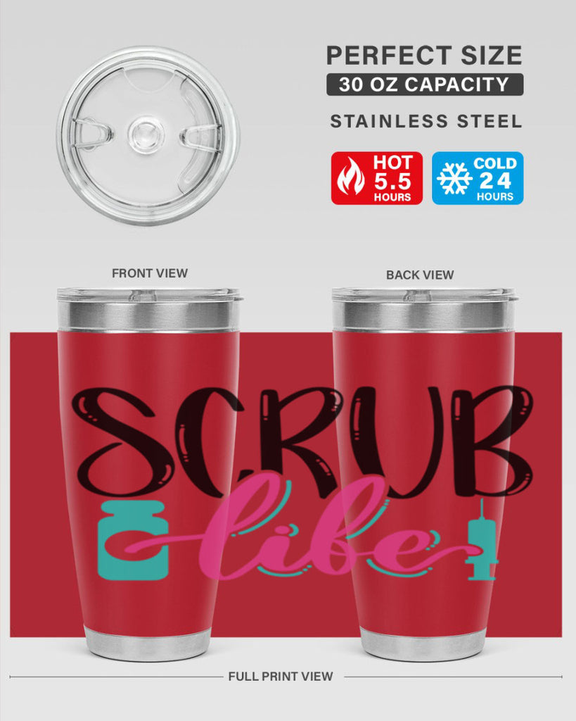 Scrub Life Style Style 46#- nurse- tumbler