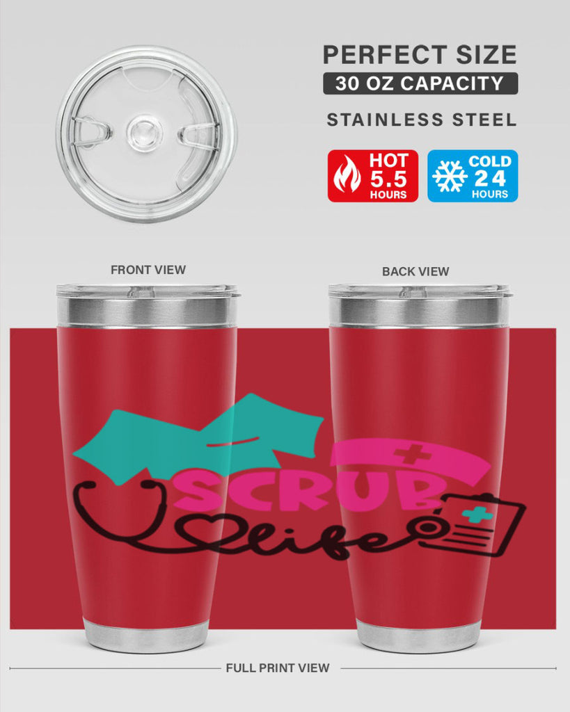 Scrub Life Style Style 47#- nurse- tumbler