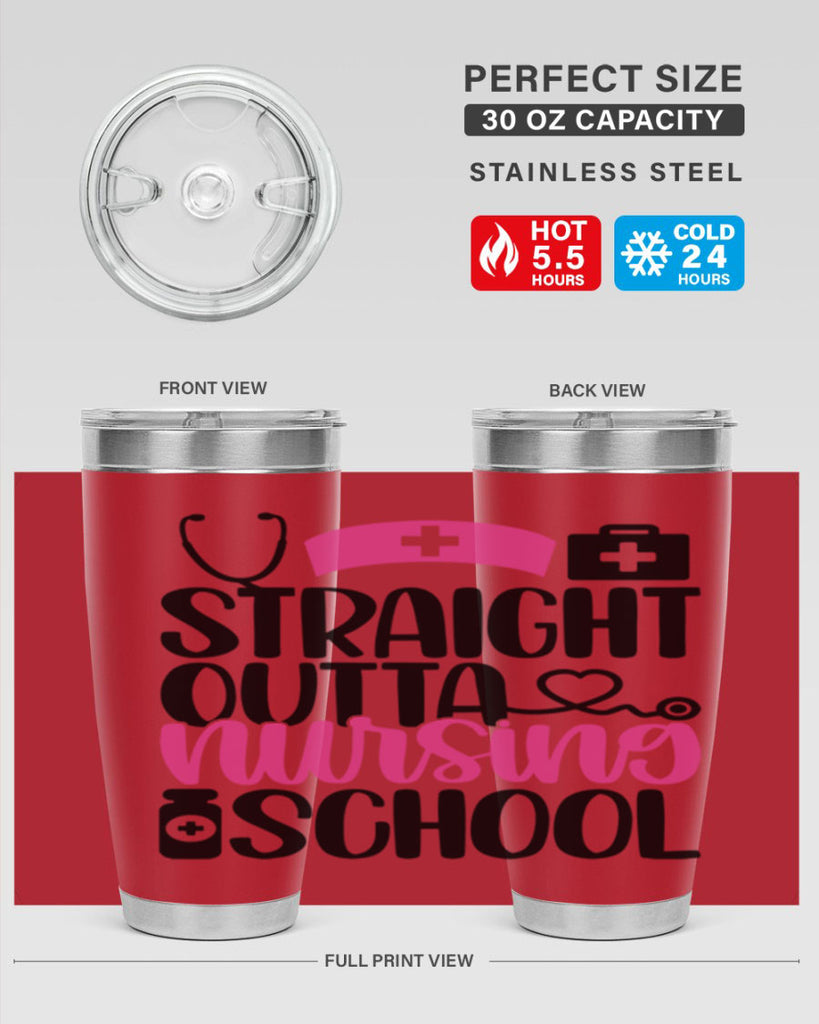 Straight Outta Nursing Style Style 26#- nurse- tumbler