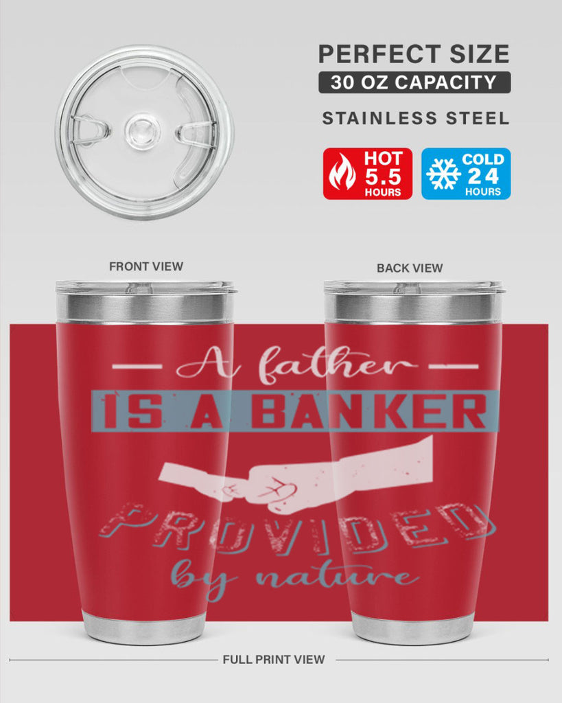 a father is a banker 168#- fathers day- Tumbler