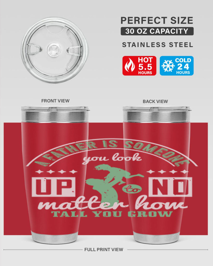 a father is someone 125#- fathers day- Tumbler