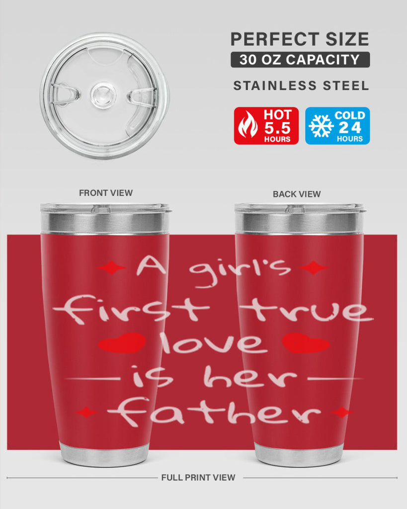 a girl’s first true 116#- fathers day- Tumbler