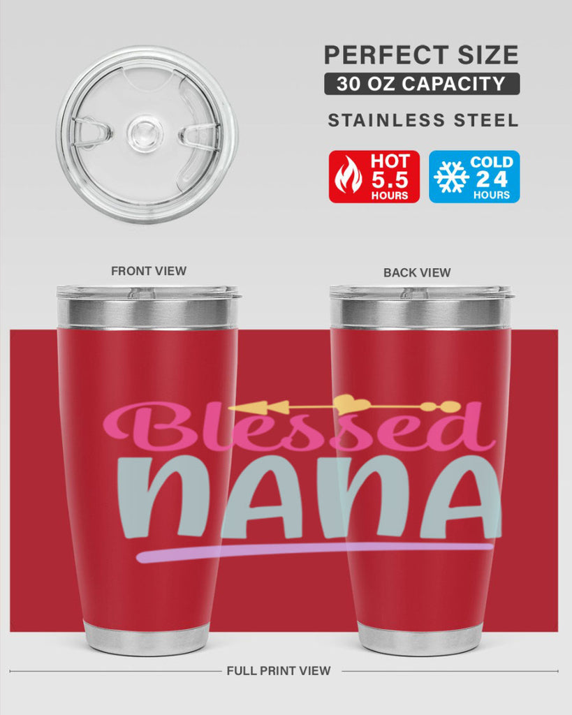 blessed nana 60#- grandma - nana- Tumbler