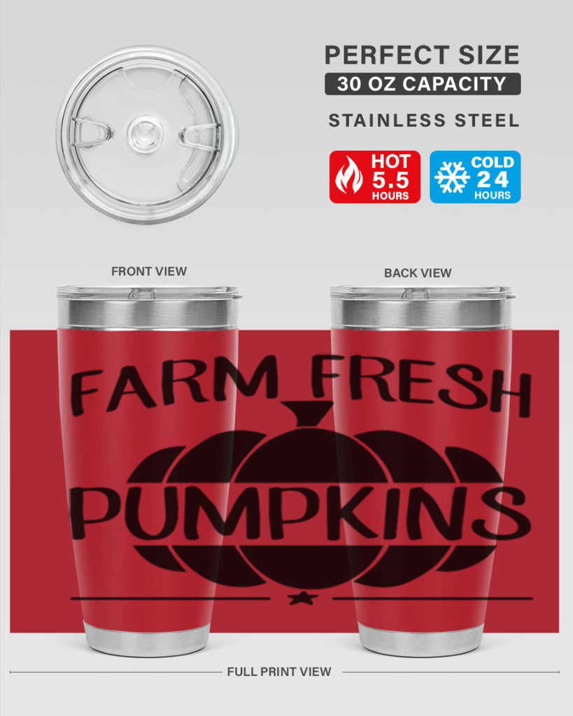 farm fresh pumpkins 173#- fall- Tumbler