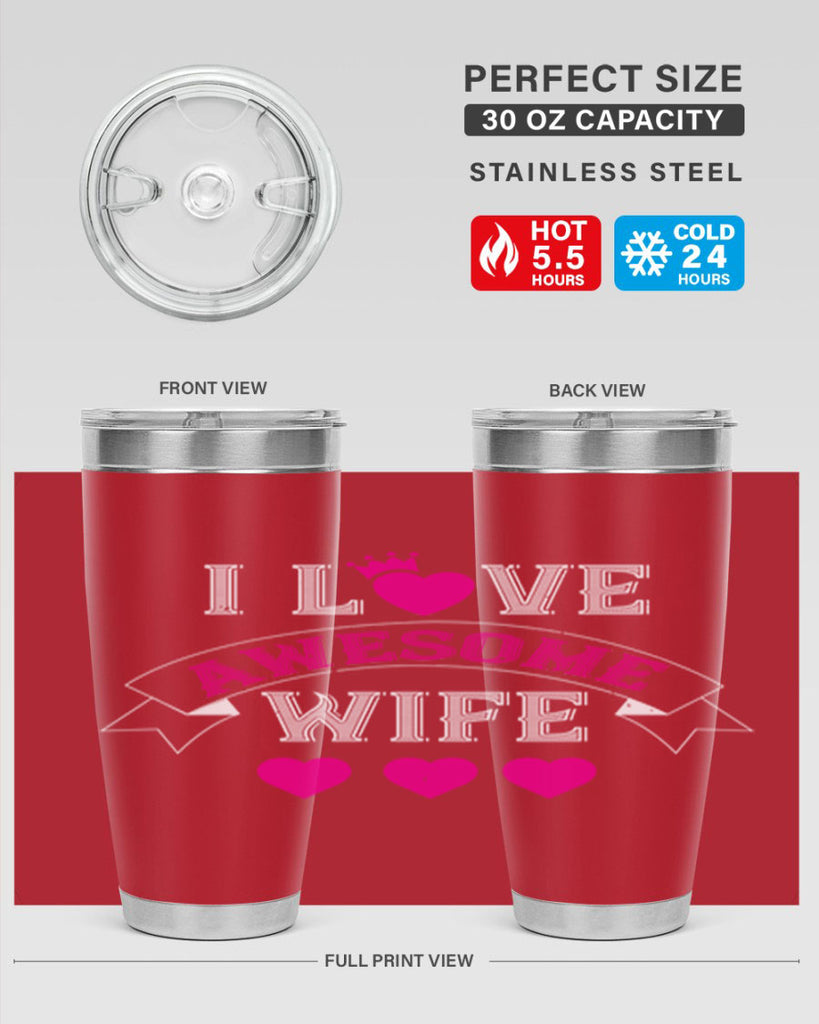 i love awesome wife 57#- valentines day- Tumbler