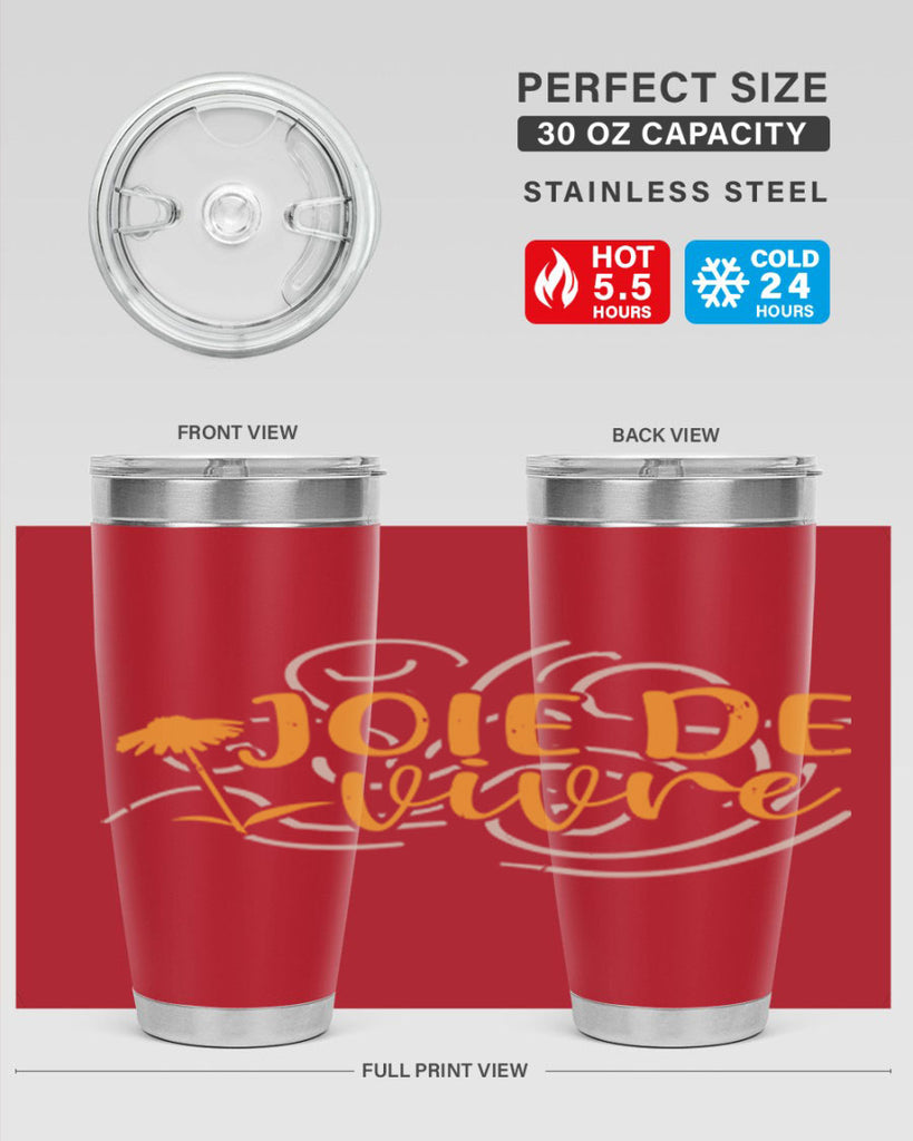joie de vivre 57#- mardi gras- Tumbler