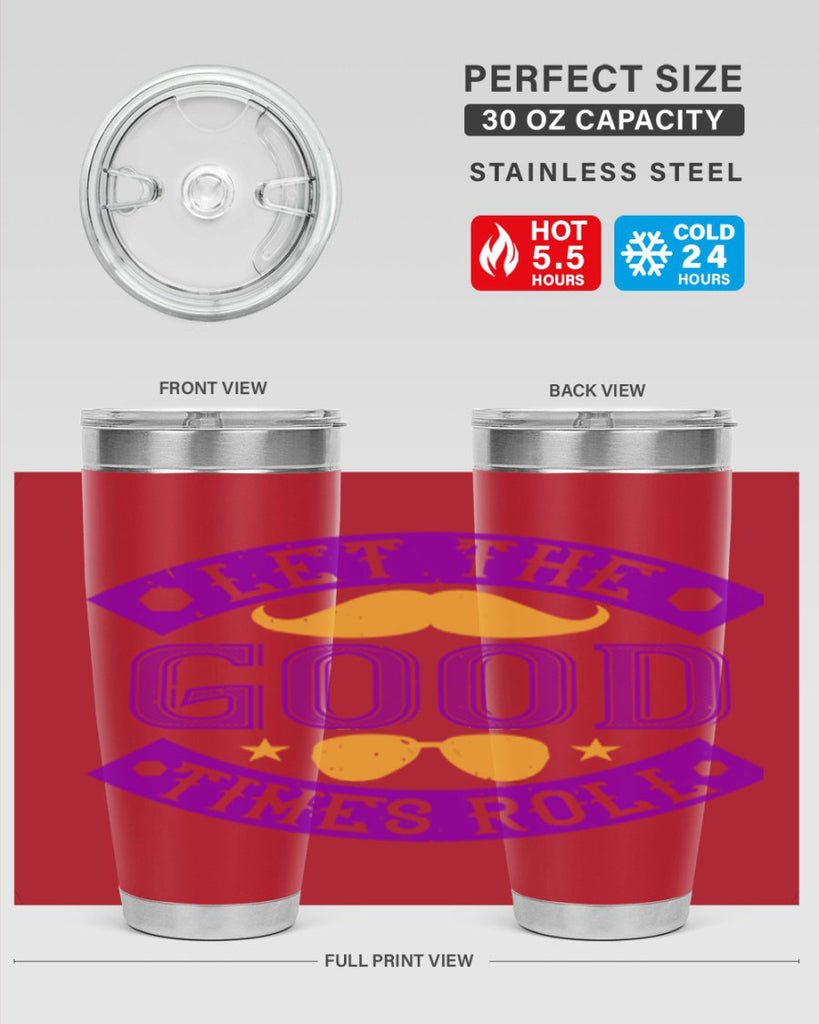 let the good times roll 52#- mardi gras- Tumbler