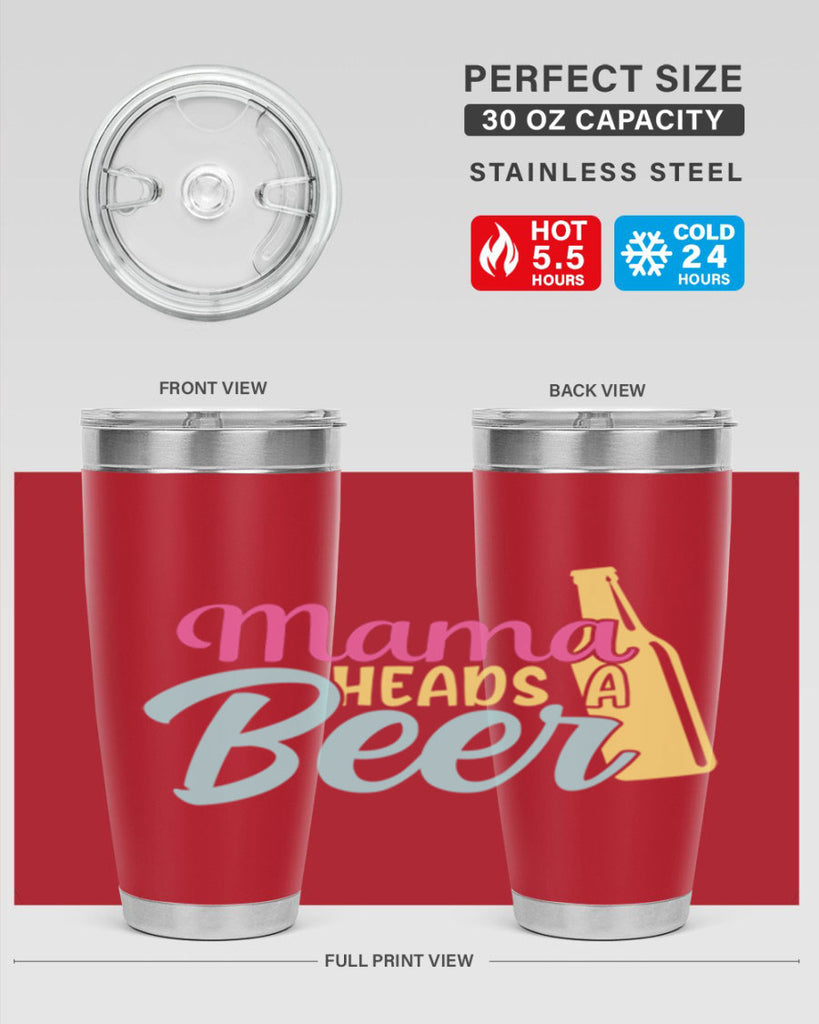 mama heads a beer 124#- beer- Tumbler