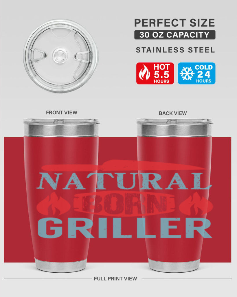 natural born griller 19#- bbq- Tumbler