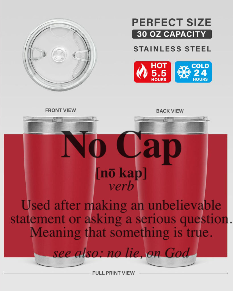 no cap 61#- black words phrases- Cotton Tank