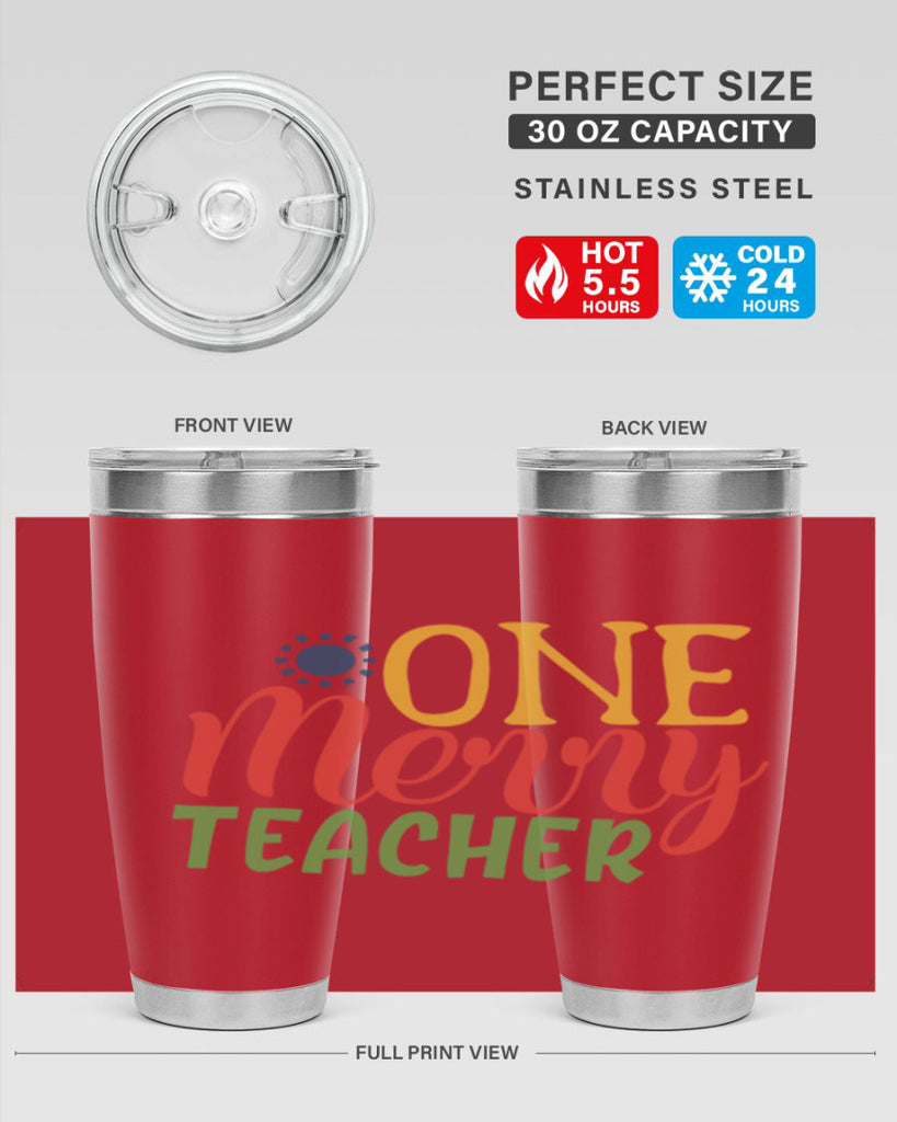one merry teacher Style 162#- teacher- tumbler