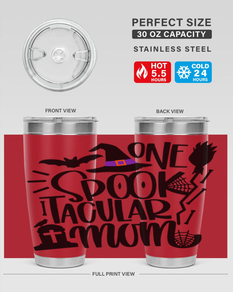 one spooktacular mom 34#- halloween- Tumbler