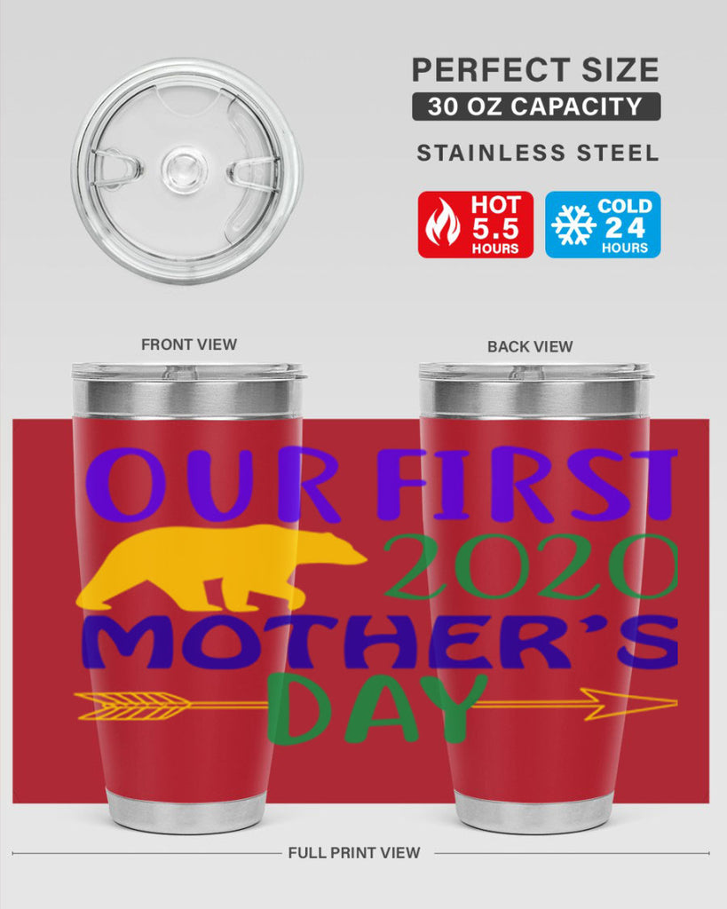 our first mothers day 4#- mardi gras- Tumbler