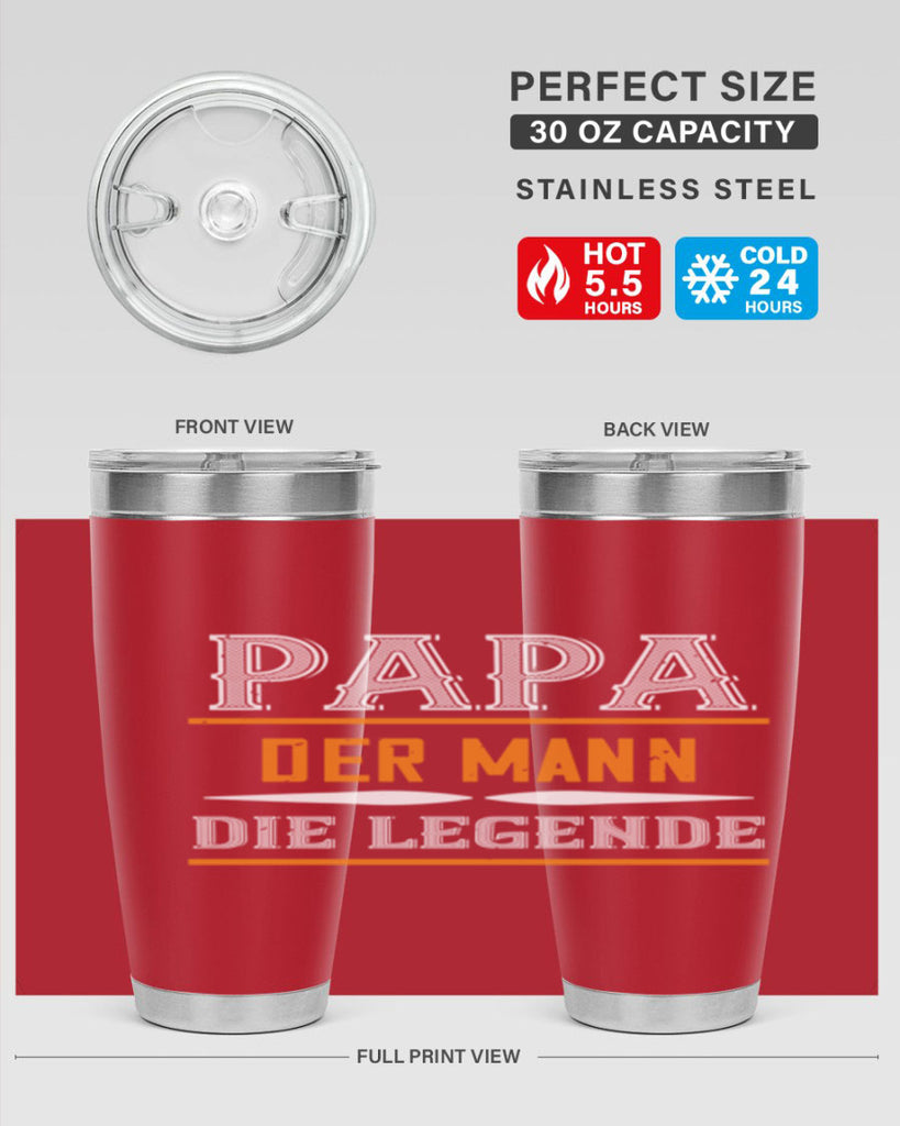 papa der mann die legende 21#- grandpa - papa- Tumbler