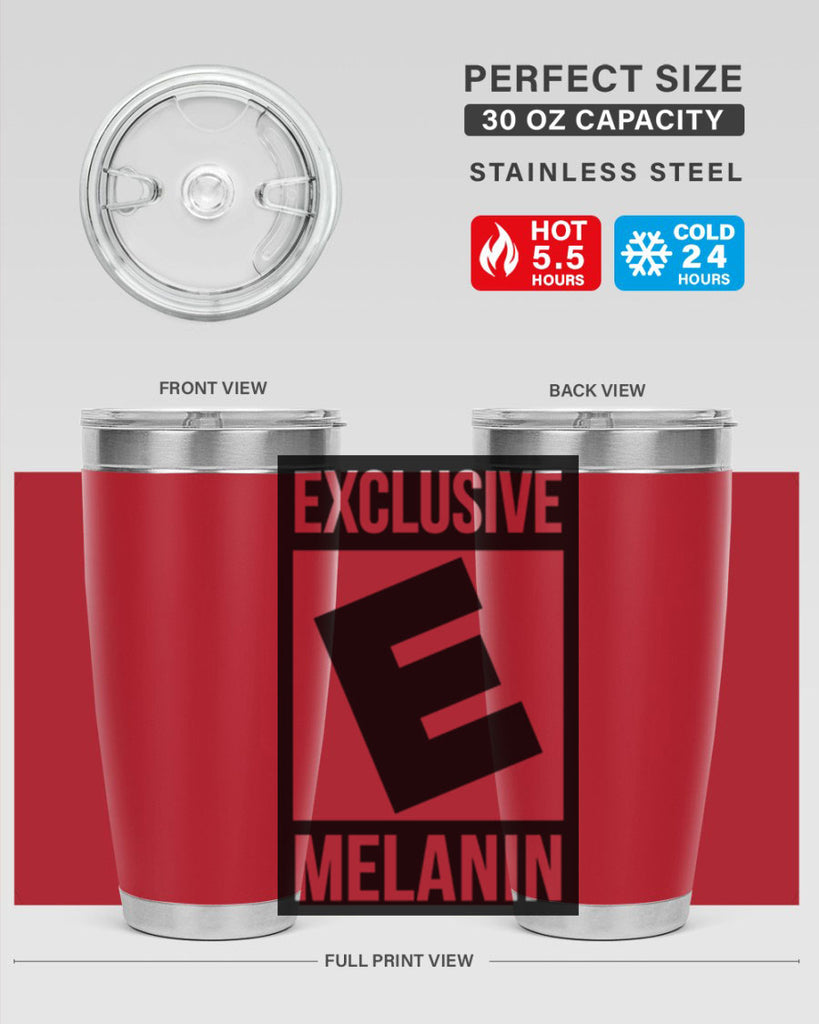 rated exclusive melanin 46#- black words phrases- Cotton Tank