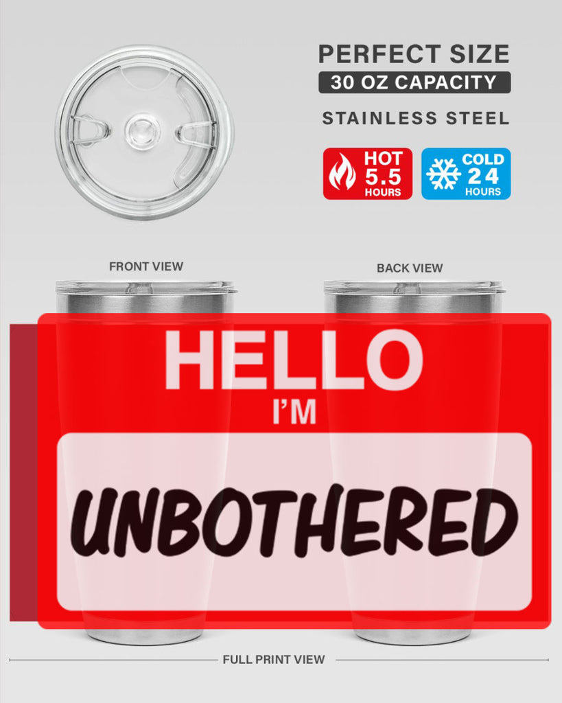 unbothered 14#- black words phrases- Cotton Tank