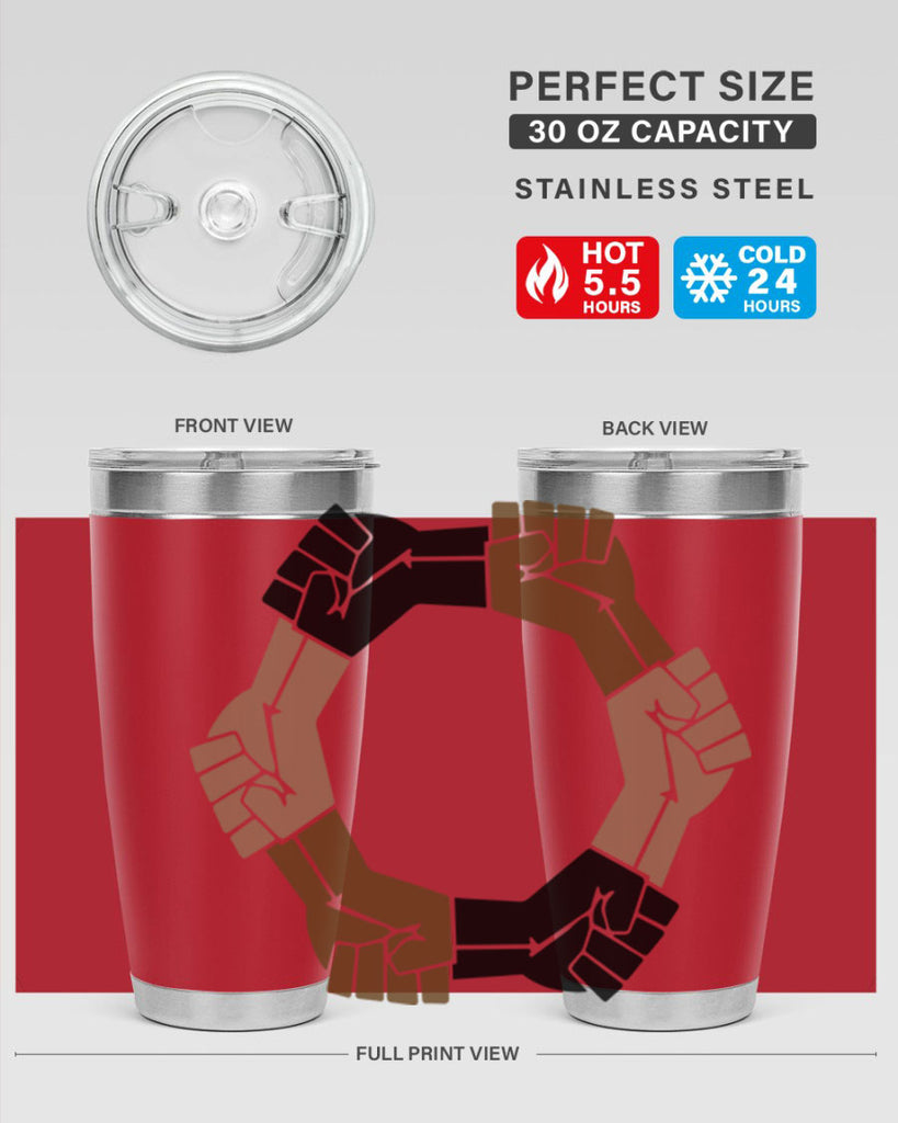 united black power fists 13#- black words phrases- Cotton Tank