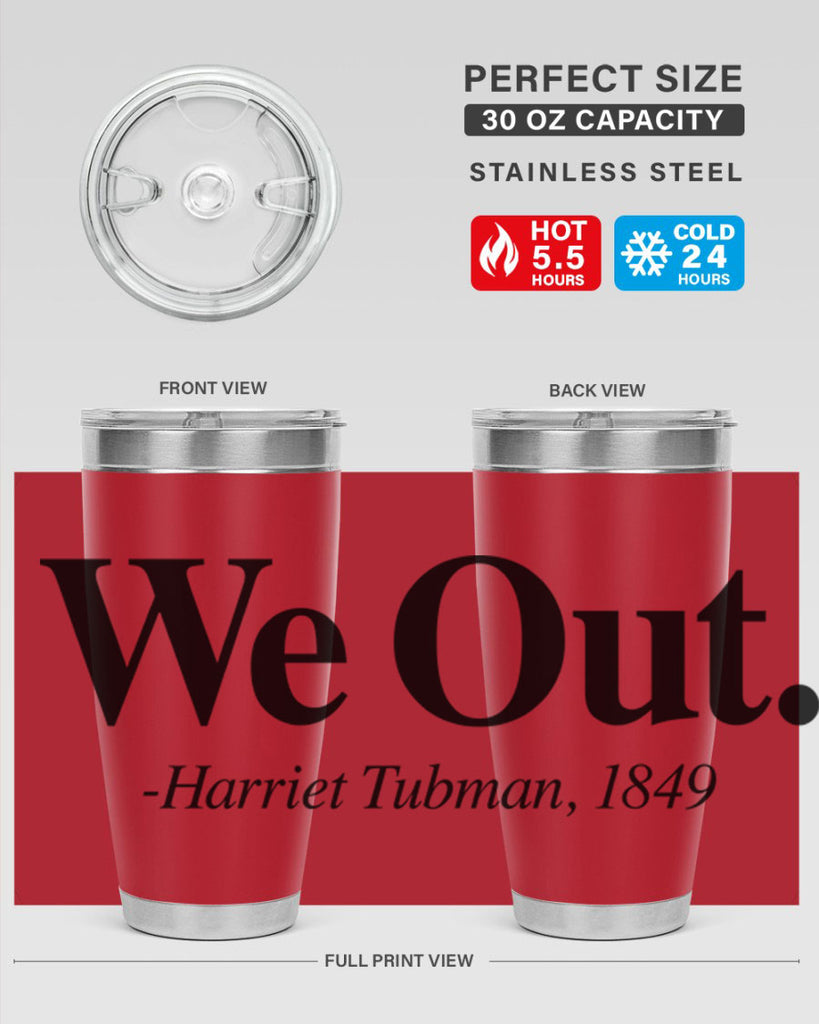 we out harriet tubman 12#- black words phrases- Cotton Tank