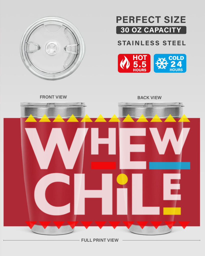 whew chile 11#- black words phrases- Cotton Tank