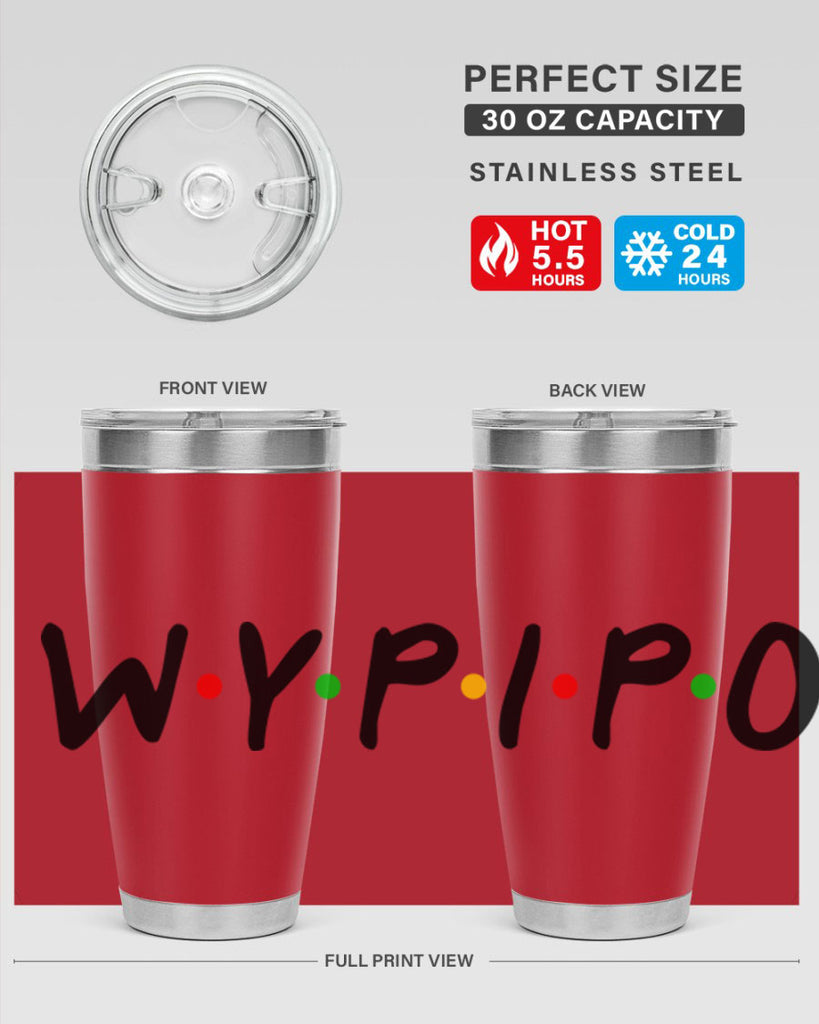 wypipo 7#- black words phrases- Cotton Tank