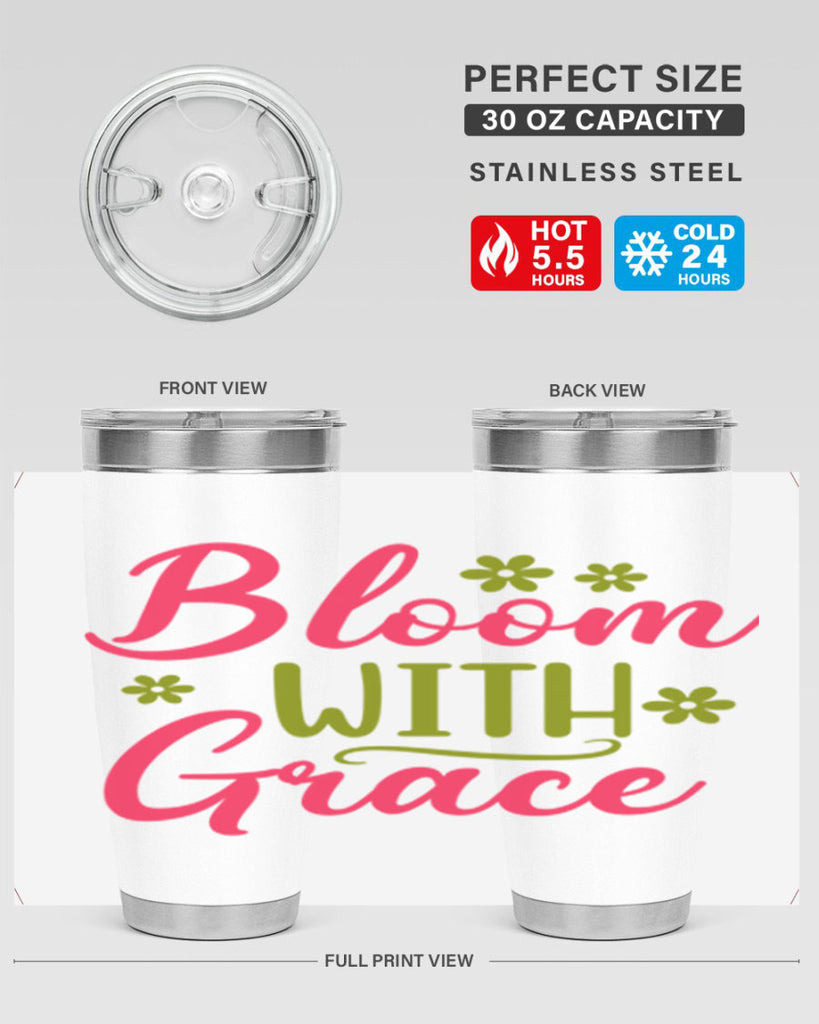 Bloom With Grace 80#- spring- Tumbler