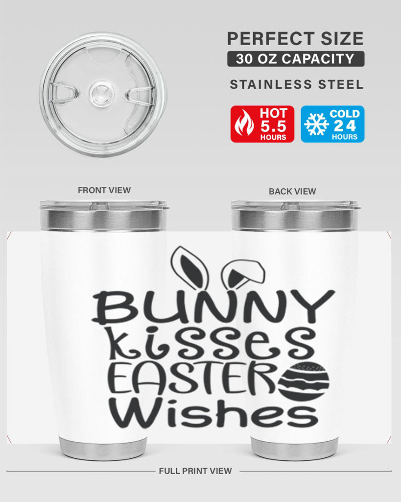 Bunny kisses easter wishes  94#- spring- Tumbler