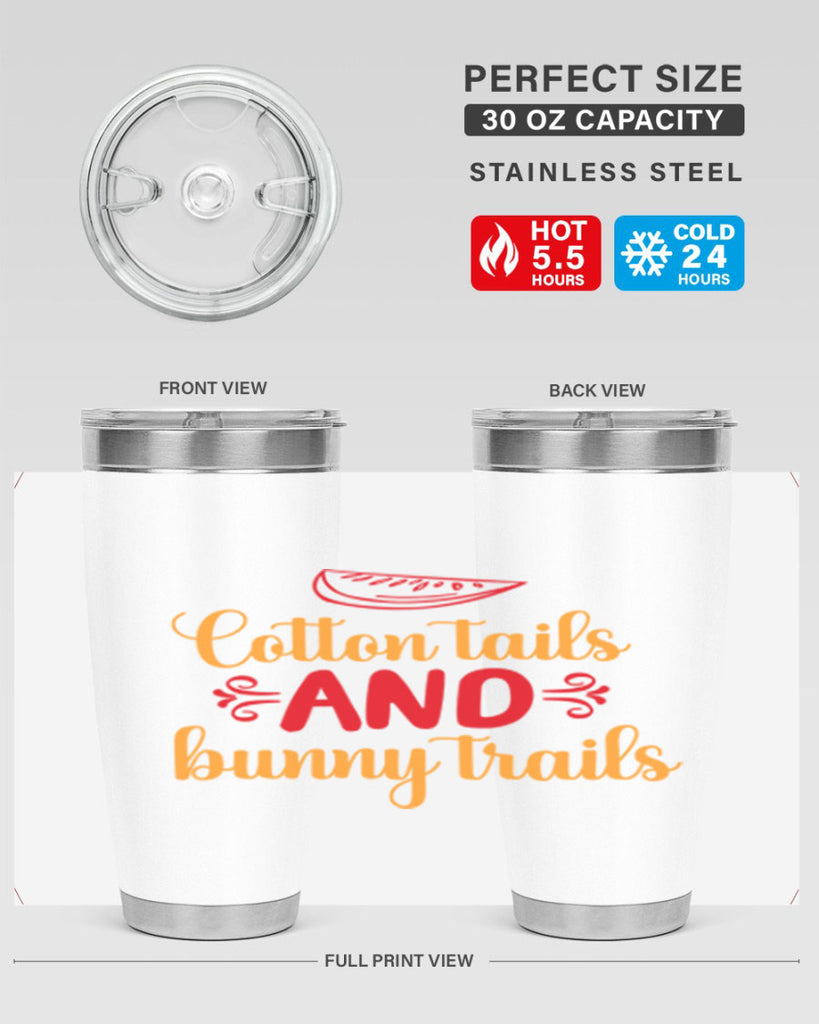 Cotton tails and bunny trails 111#- spring- Tumbler