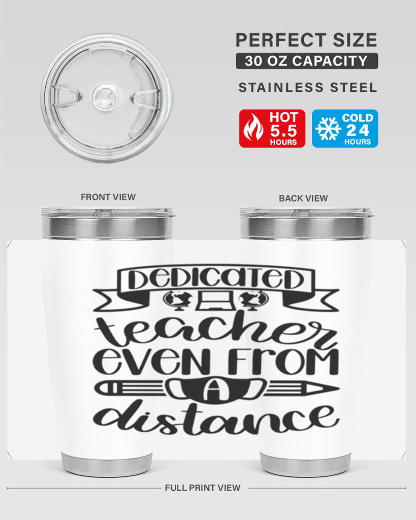 Dedicated Teacher Even Style 80#- teacher- tumbler