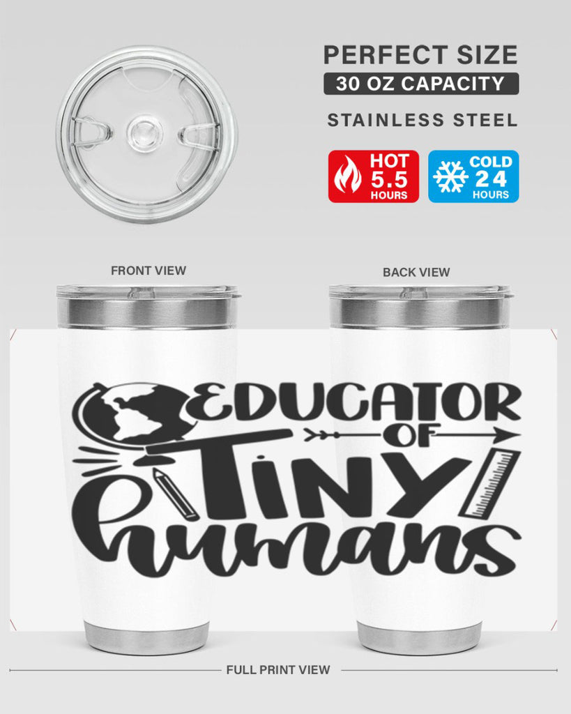 Educator Of Tiny Humans Style 75#- teacher- tumbler