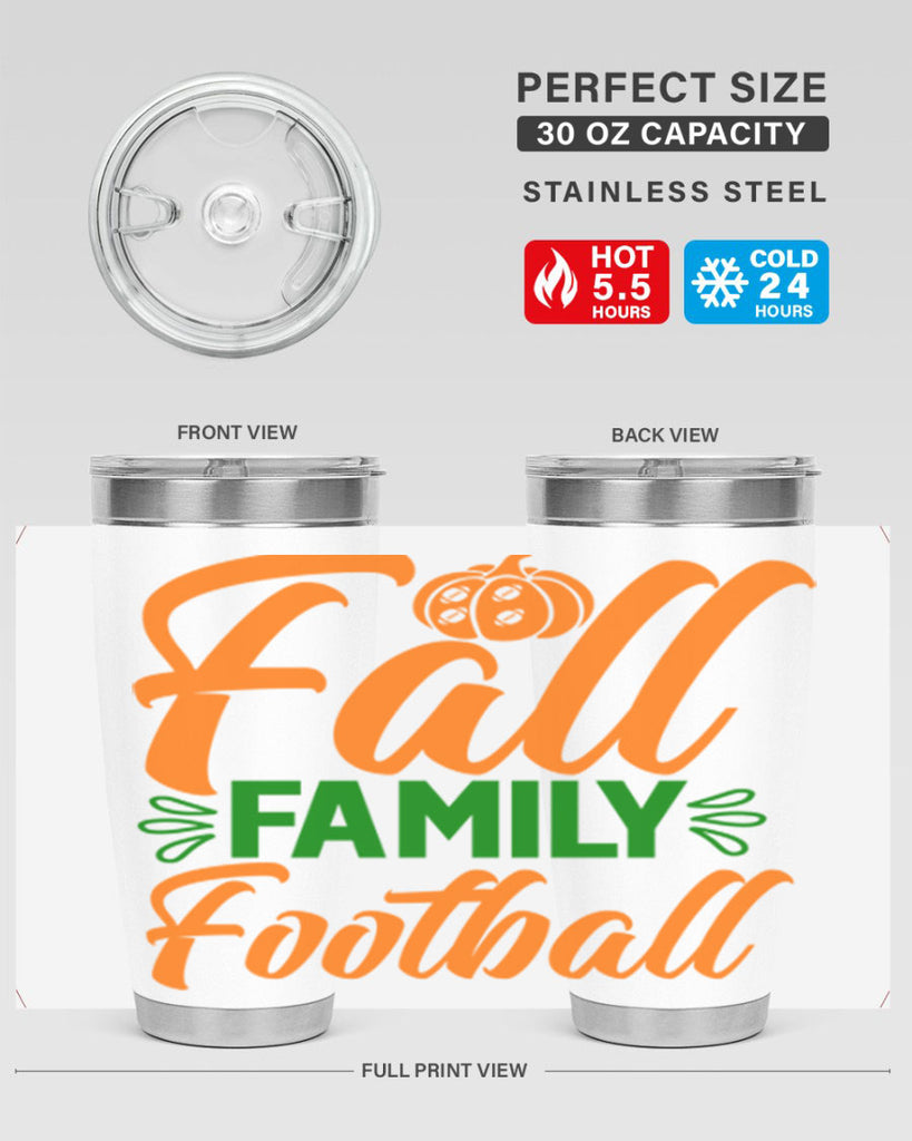 Fall Family Football 98#- fall- Tumbler