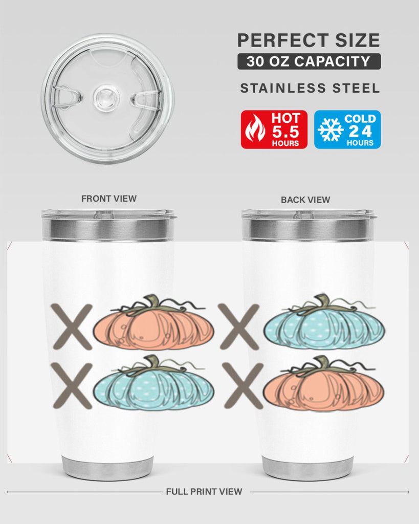 Fall Pumpkin XOXO 129#- fall- Tumbler
