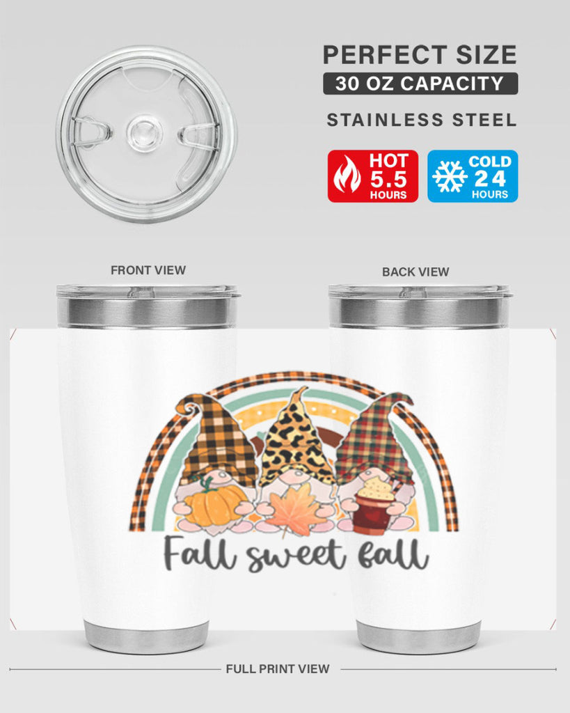 FallSweetFallGnomeRainbow 162#- fall- Tumbler