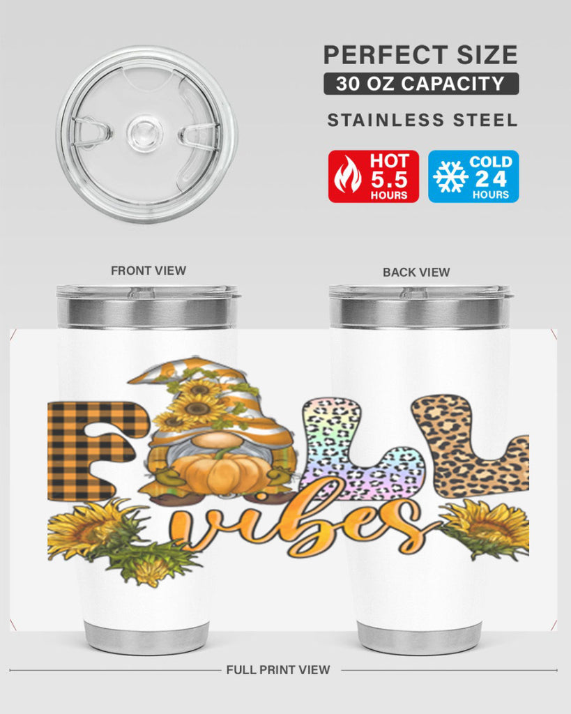 FallVibesFallGnome 164#- fall- Tumbler