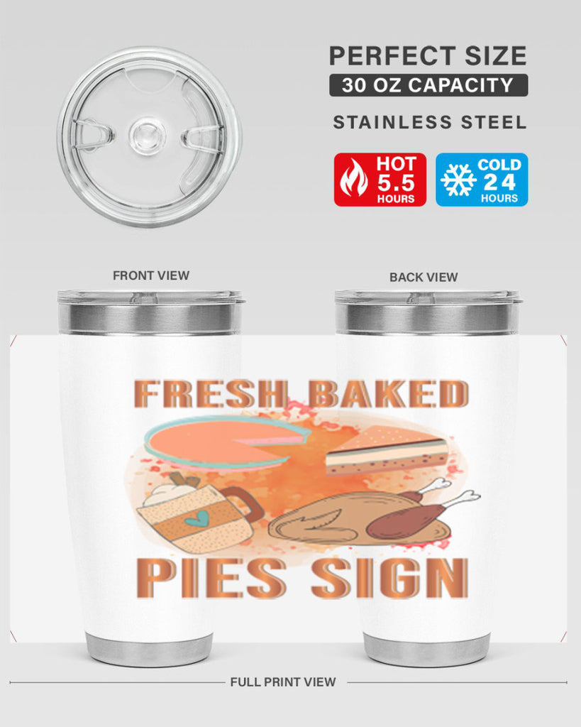 Fresh Baked Pies Sign 187#- fall- Tumbler