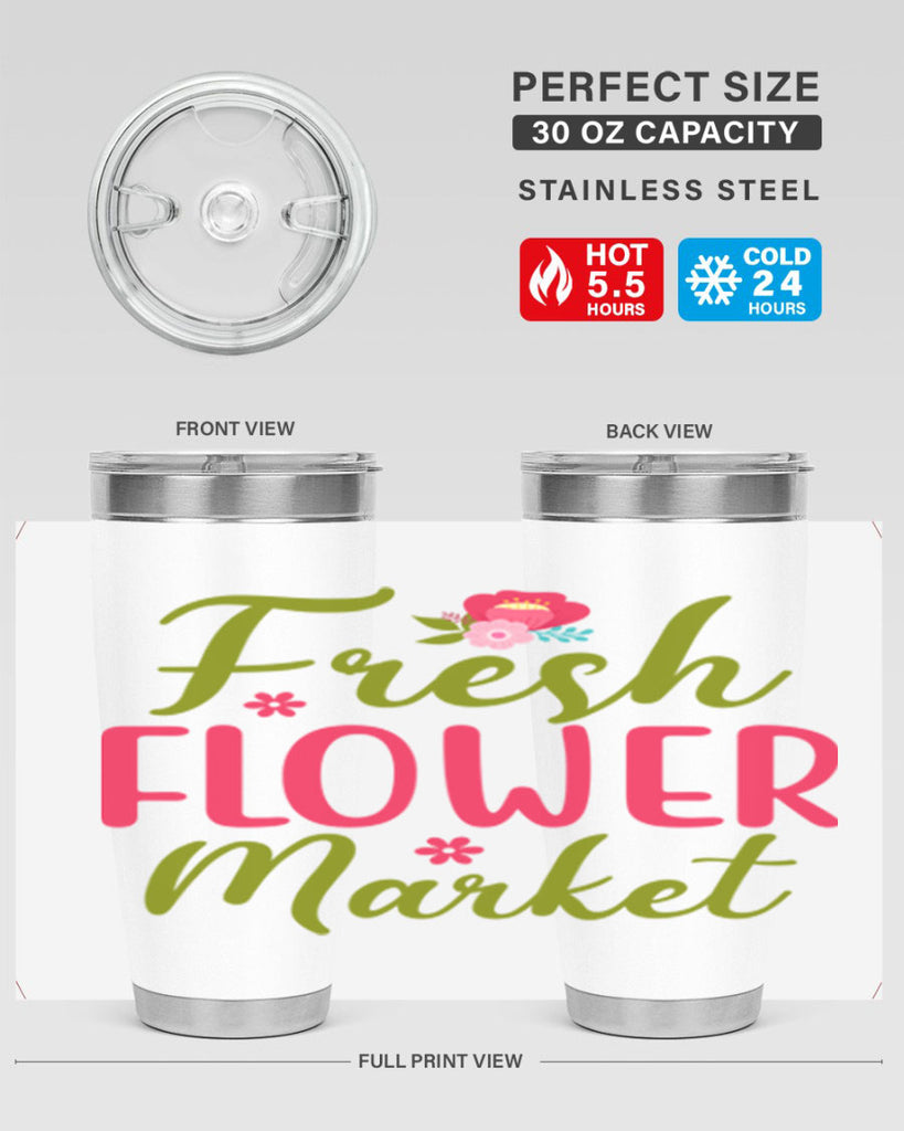 Fresh Flower Market 144#- spring- Tumbler