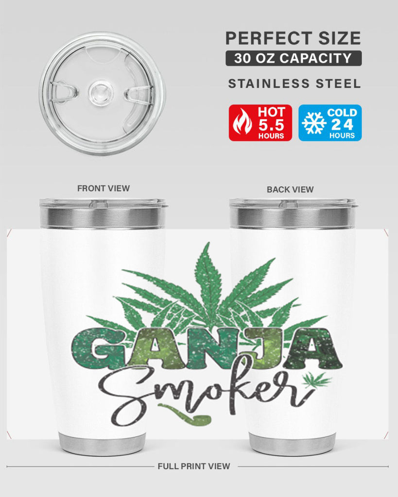 Ganja Smoker Sublimation 89#- marijuana- Tumbler