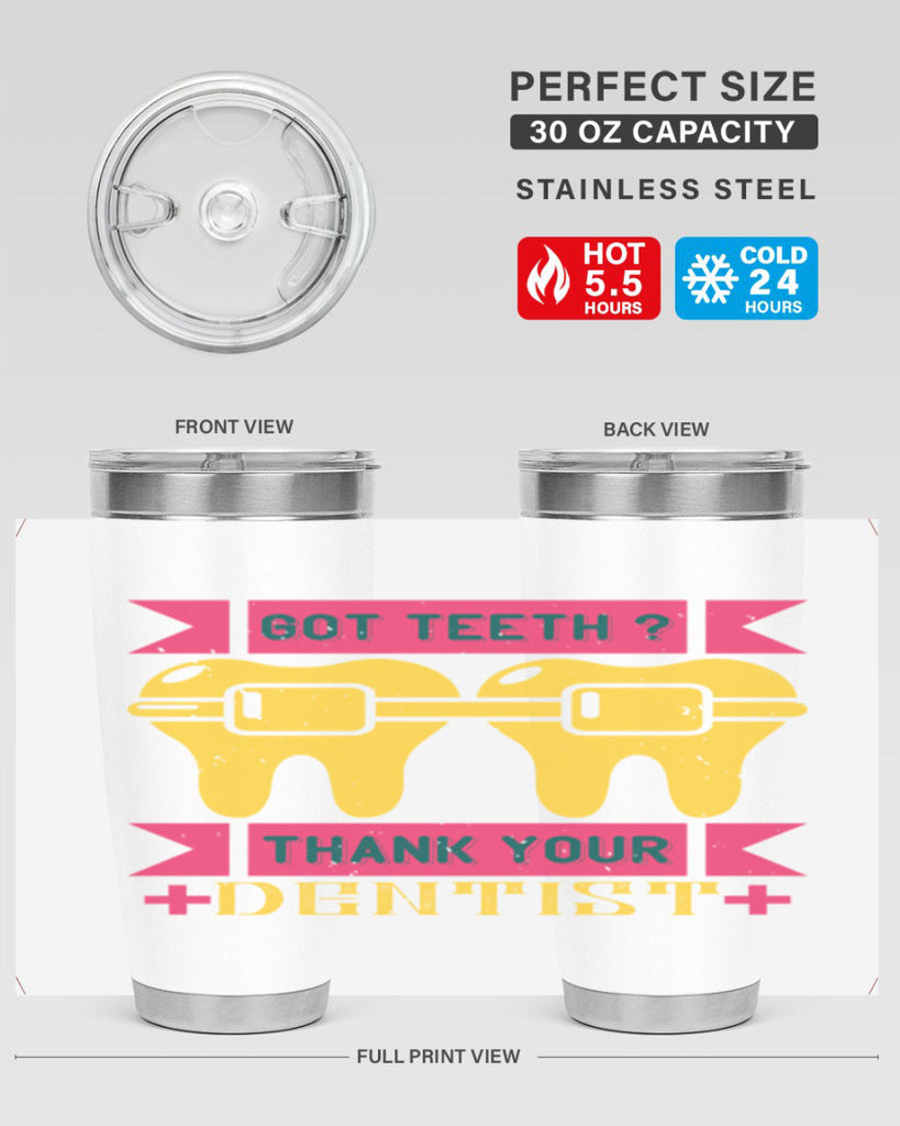 Got teeth thank your Style 40#- dentist- tumbler