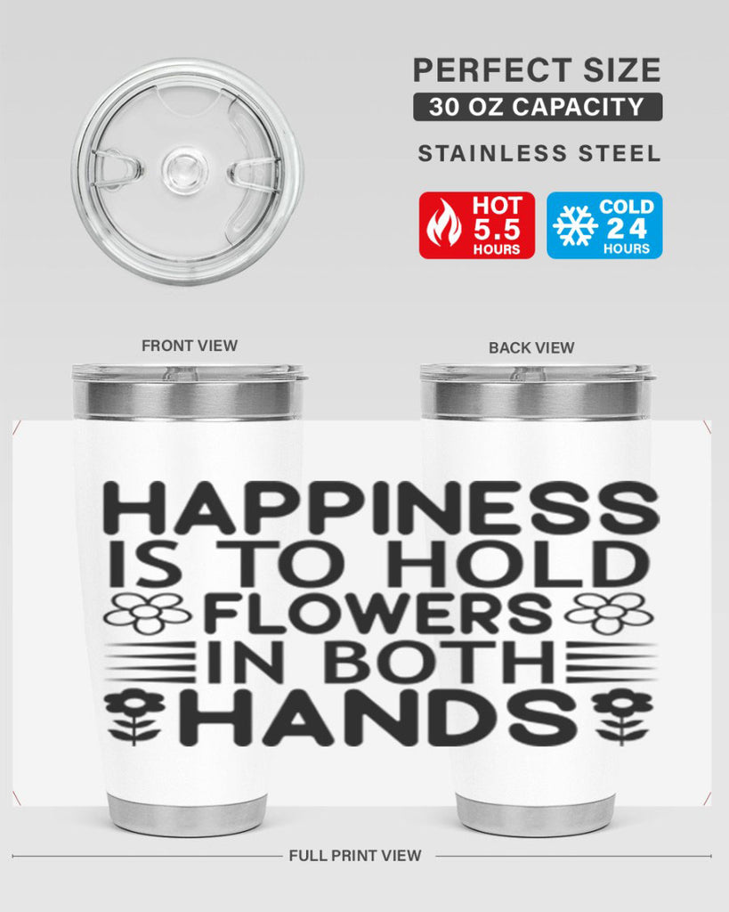 Happiness is to hold flowers 154#- spring- Tumbler