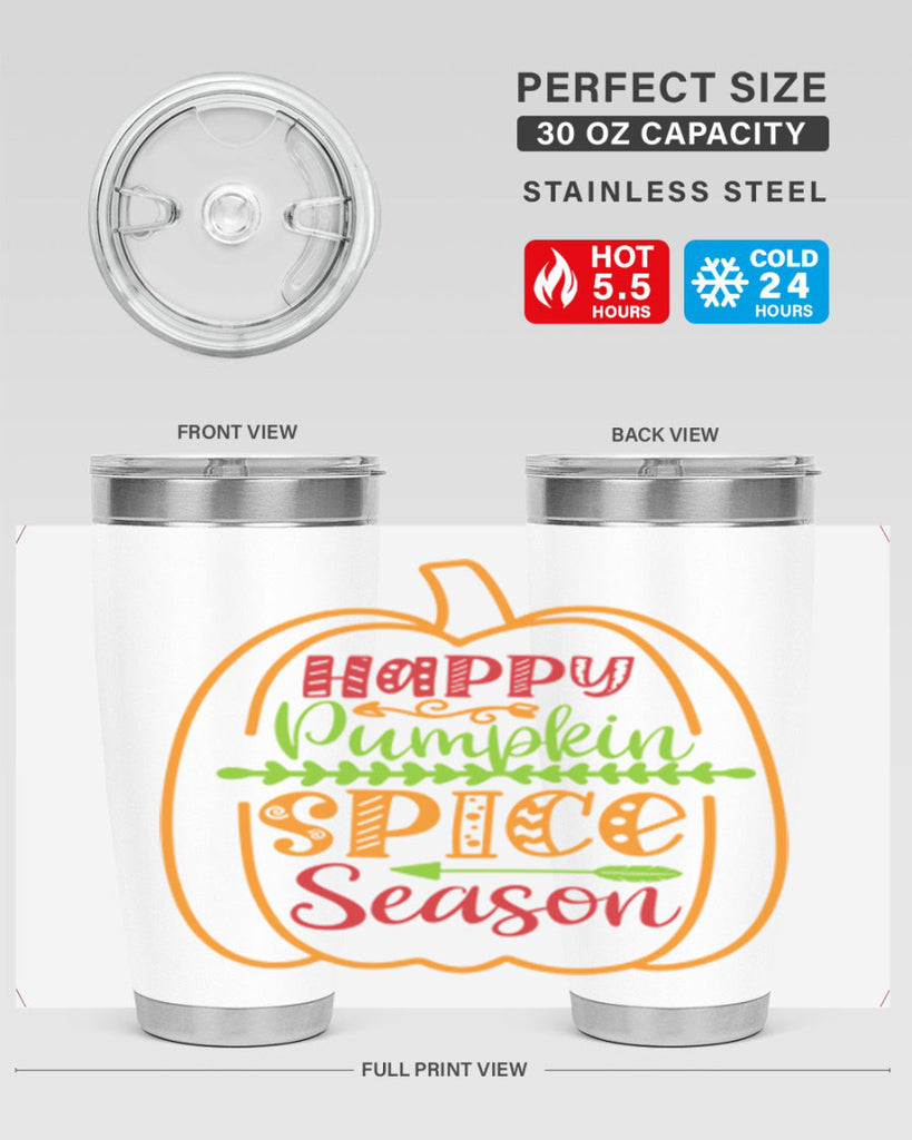 Happy Pumpkin Spice Season 243#- fall- Tumbler