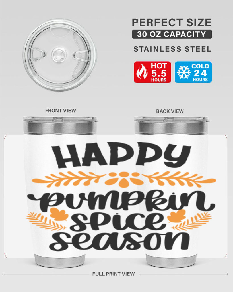 Happy Pumpkin Spice Season 492#- fall- Tumbler