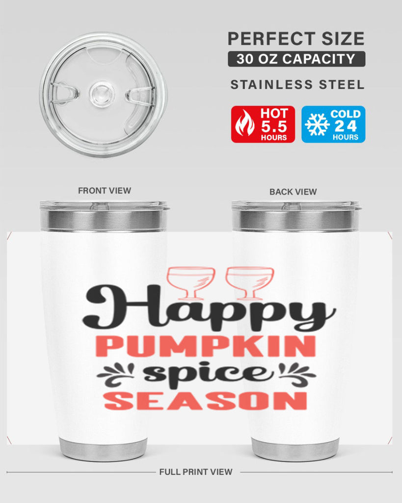 Happy pumpkin spice season 244#- fall- Tumbler