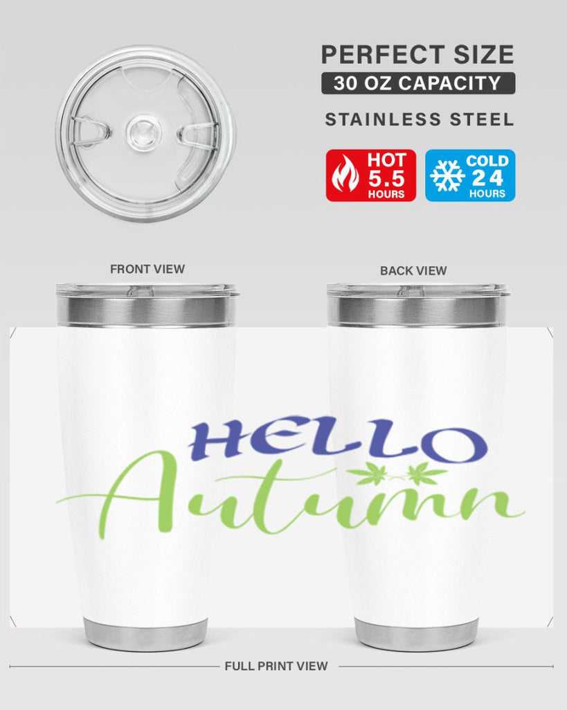 Hello Autumn 271#- fall- Tumbler