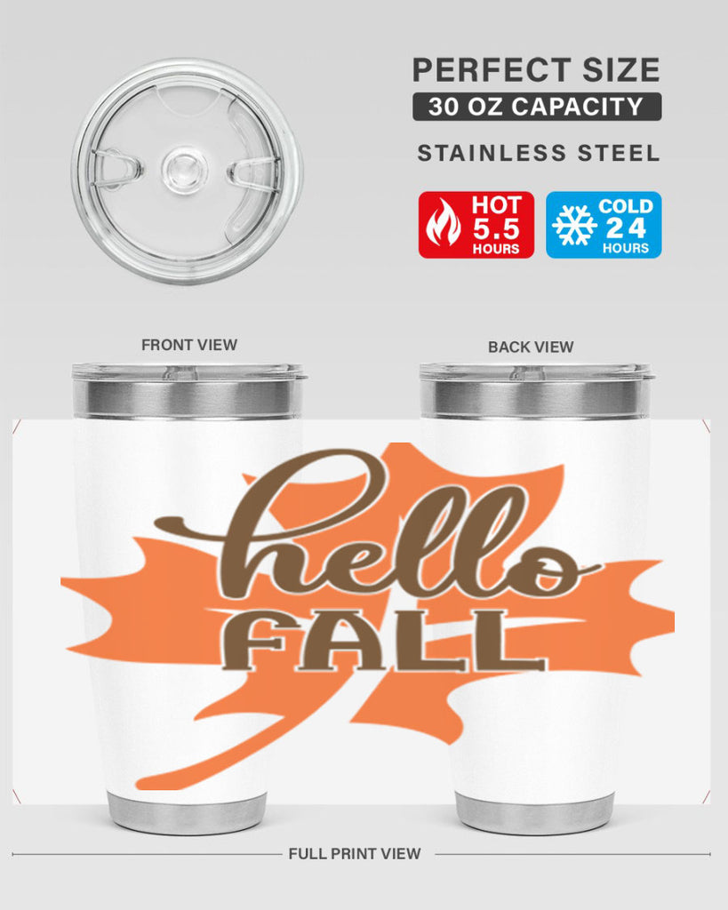 Hello Fall 273#- fall- Tumbler