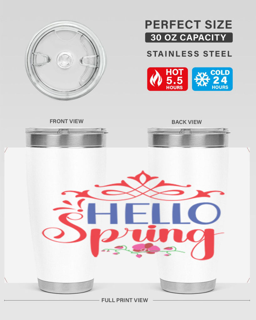 Hello Spring 211#- spring- Tumbler